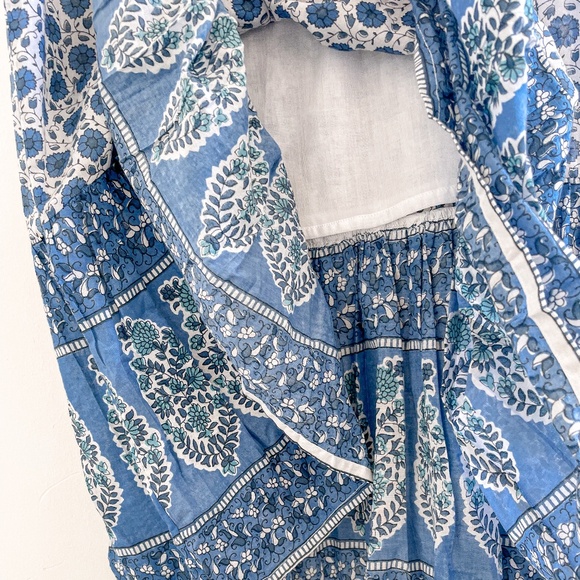 Emerson Fry India Collection Sundress Heritage Blue XS/S NWOT - Picture 11 of 12